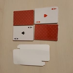 Set of 52 Cards with White Card Holder